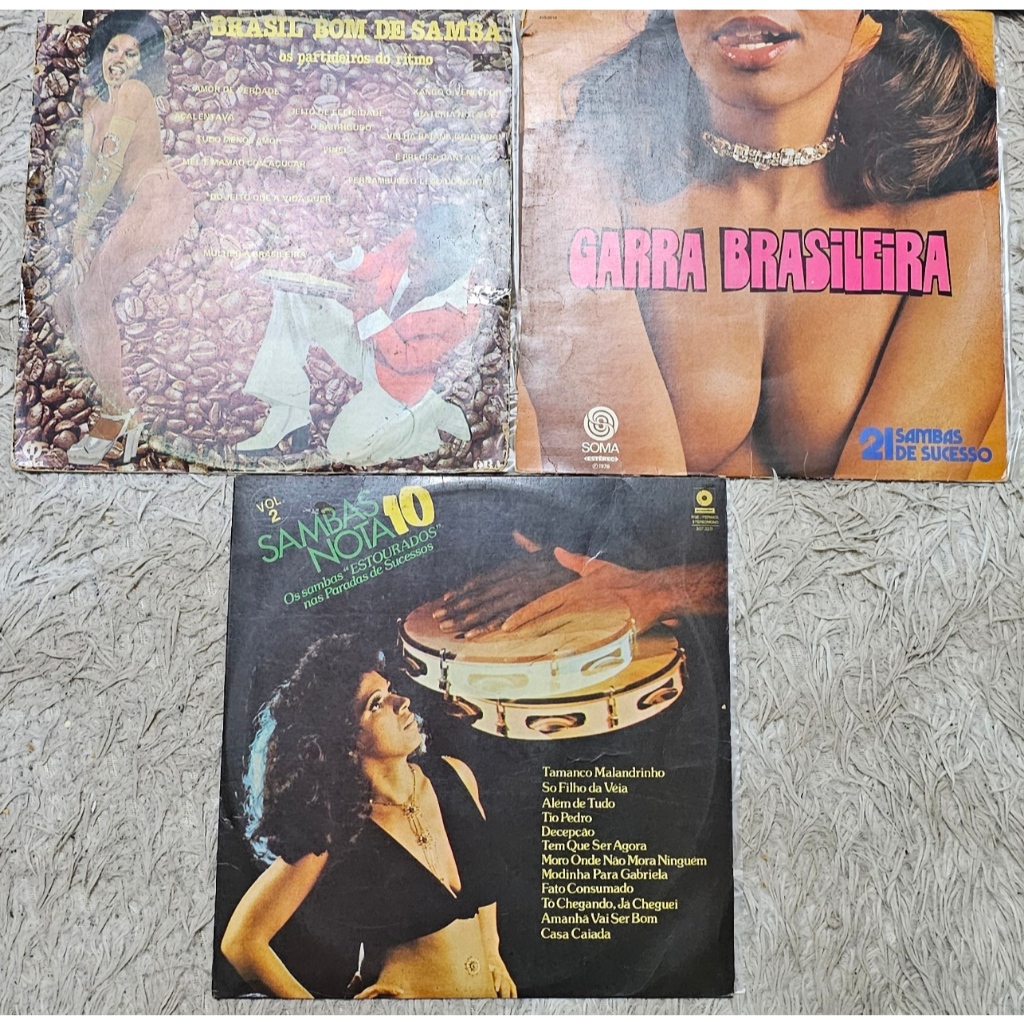 Lote Lp's Coletânea Samba - Benito de Paula, Luiz Ayrão, Agêpe , Dorival Caymmi, Djavan .