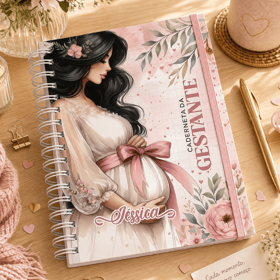 Caderneta da Gestante Personalizada Atualizada - Varias Capas