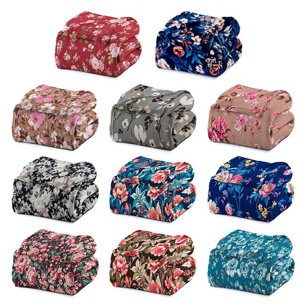 Cobertor de Casal Manta Microfibra Antialérgico 1,8x2,2m Estampado - Camesa em Oferta na Shopee