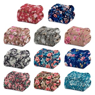 Cobertor de Casal Manta Microfibra Antialérgico 1,8x2,2m Estampado - Camesa