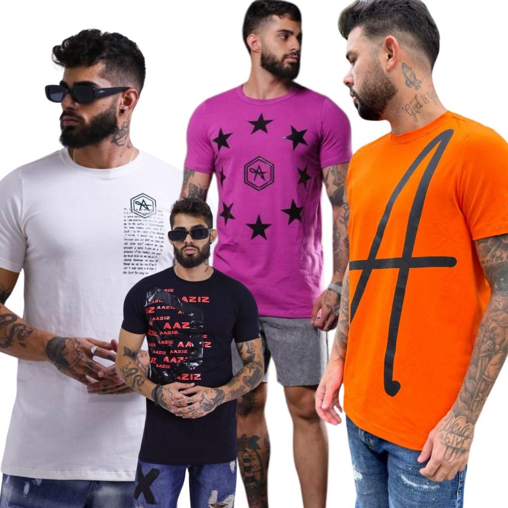 Camisa Masculina Longline Estampada – Estilo Moderno e Conforto Premium