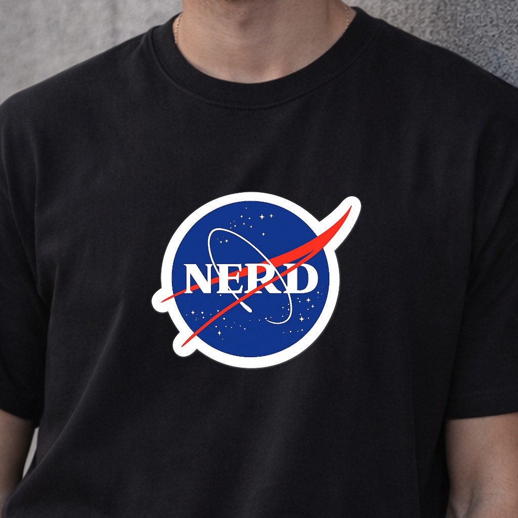 Camiseta Básica Masculina T-Shirt Premium Algodão Estampa Nerd Nasa Geek Astronomia