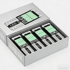 Kit 2/4 Lampada T10 26 Led Cambus Canceller Branca Atacado