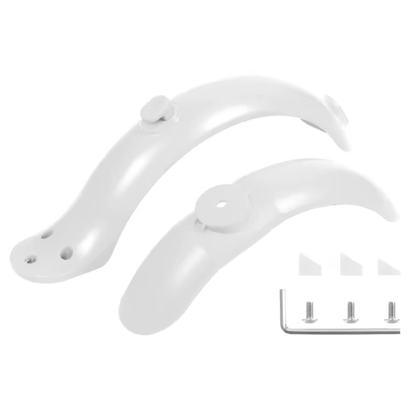 Kit Paralama Dianteiro e traseiro Branco para Patinete Elétrico Foston ou Xiaomi