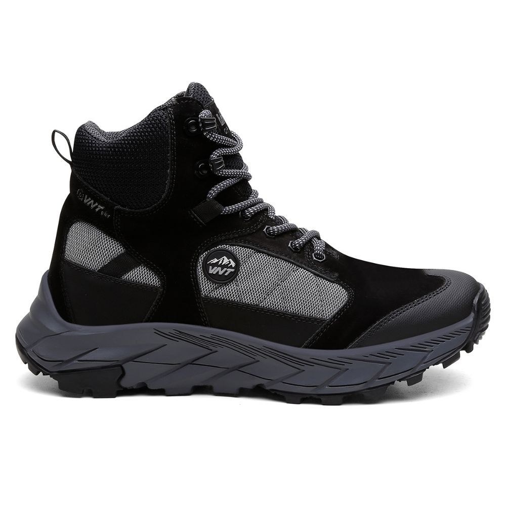 Tênis Bota Masculino Adventure Cano Curto Antiderrapante Couro para Trilhas e Trekking