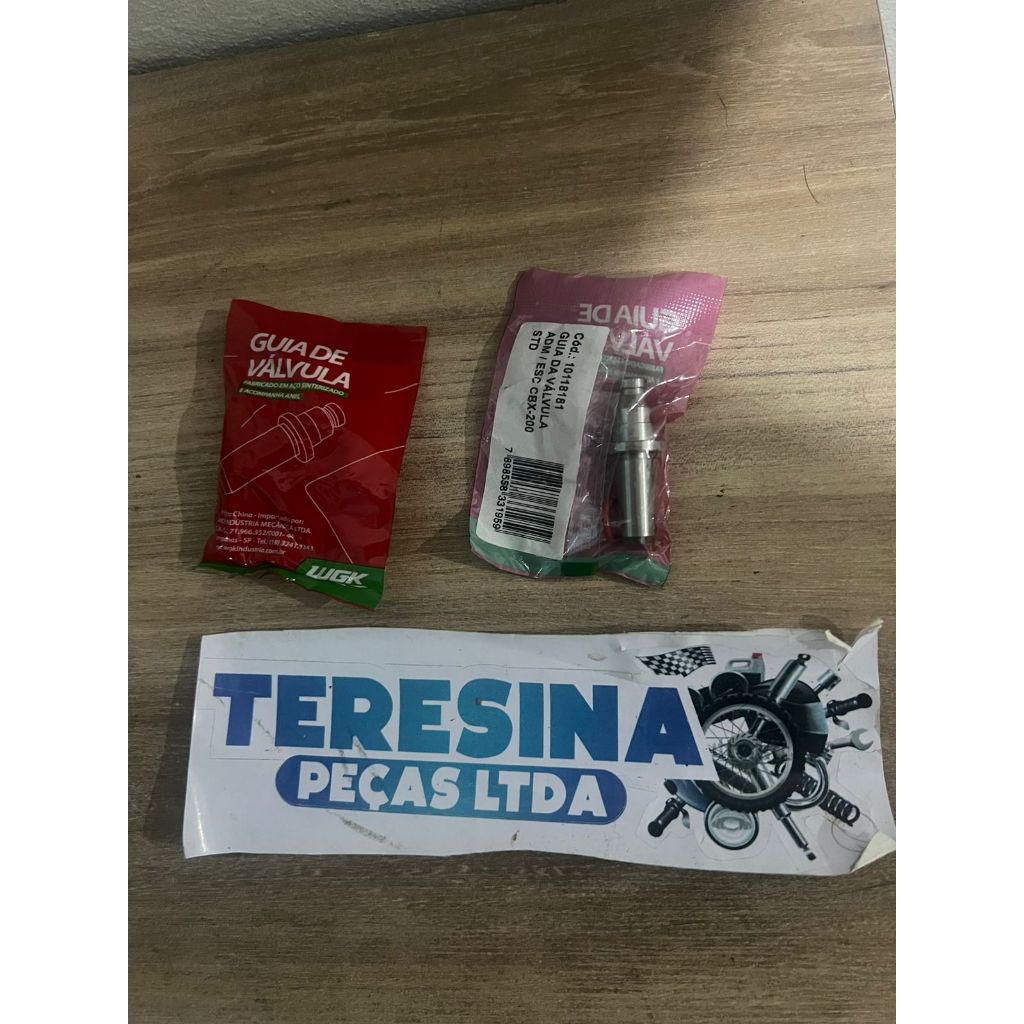 PAR DE GUIA DA VALVULA DE ADMISSAO E ESCAPE CBX 150 200 XR 200 CRF 230 BROS 150 OHC NX 150 WGK