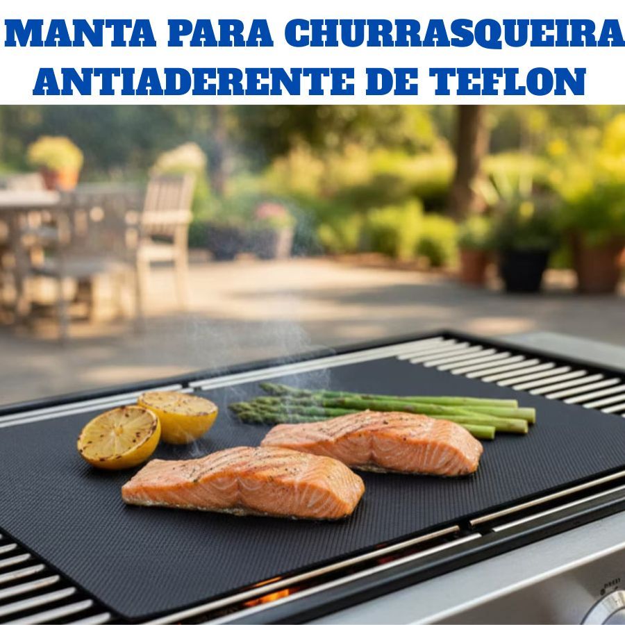 Manta Para Churrasqueira Antiaderente De Teflon Para Airfryer Grelha Antiaderente Fácil Limpeza
