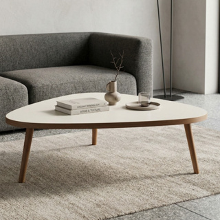 Móvel de Centro Orgânica Moderna Para Sala Pés Madeira em Oferta na Shopee