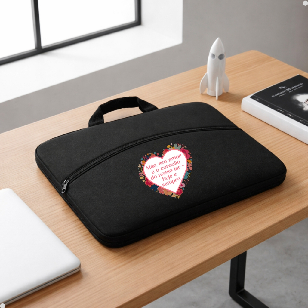 Maleta Notebook Alta Qualidade Com Bolso Organização Eficiente
