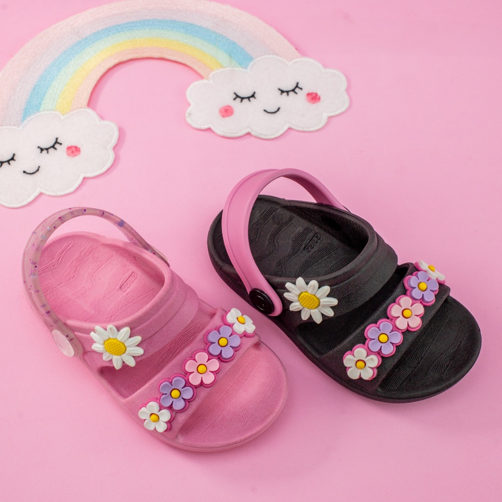 Sandália Infantil Papete Menina Confortável Leve Calce Fácil Escolar Dia a Dia Cirandela