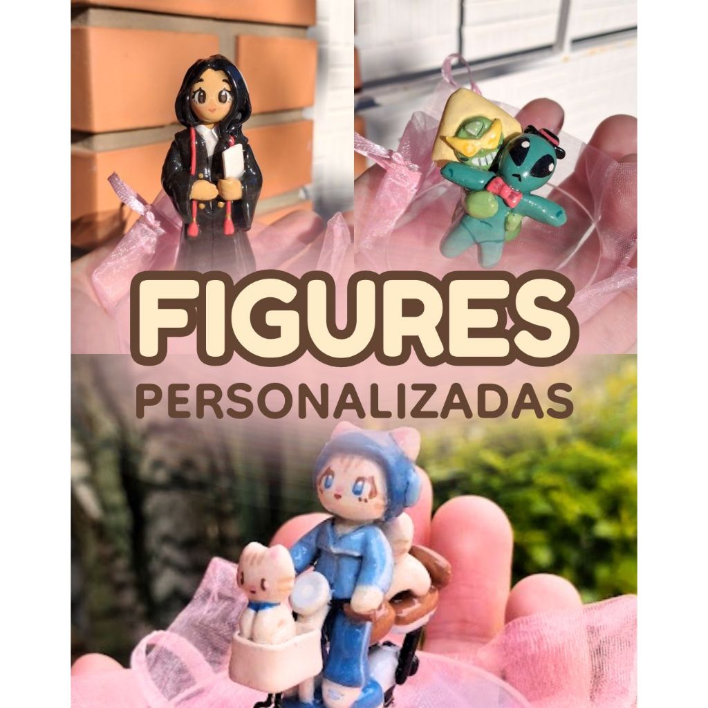 Figure boneco personalizado artesanal de biscuit | pessoa, presente criativo, casal,  pet, personagem, OC | SEU TEMA !!
