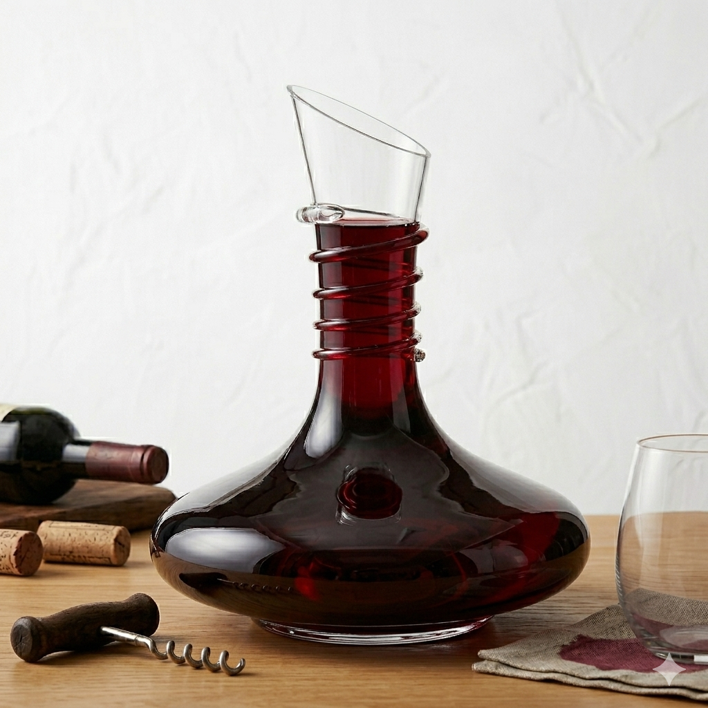 Decanter Vinho Vidro Premium Aerador 1850ml Ruvolo