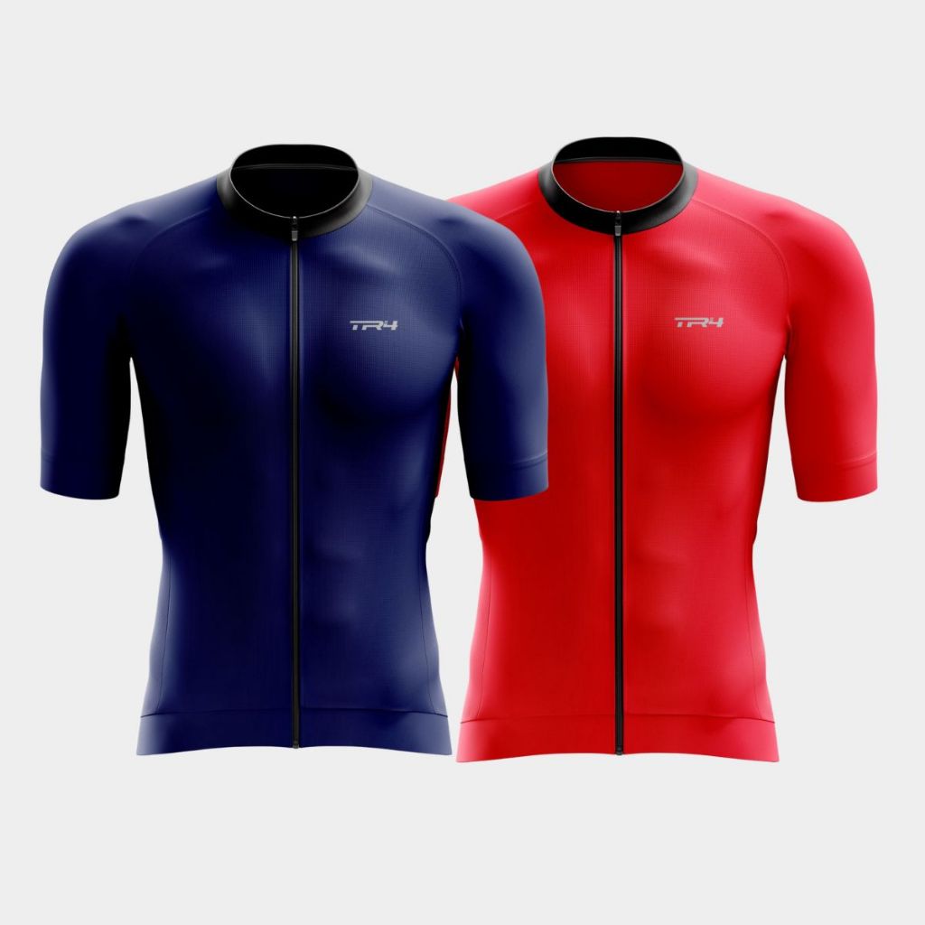 Combo Kit 2 Camisa Masculina Pedal Manga Curta Zíper Total Premium Elite Speed Mtb