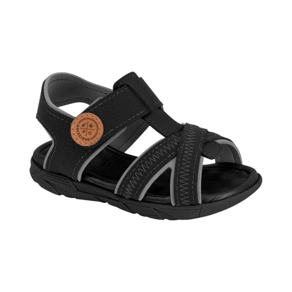 Sandália Infantil Menino Gladiador Tiras Fivela Confortável
