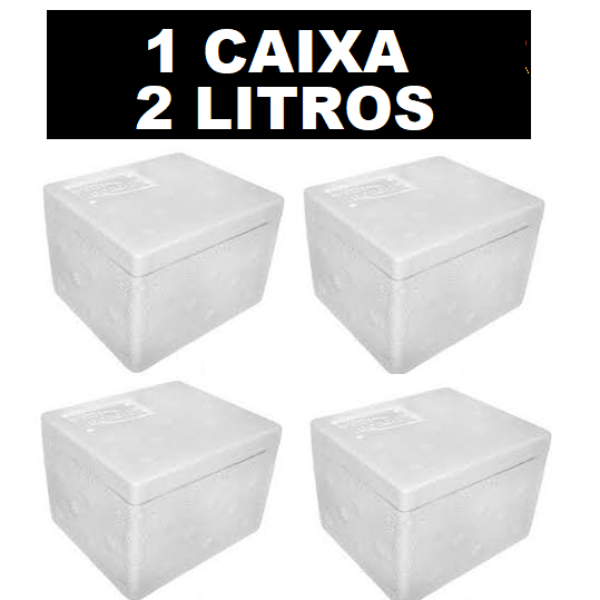 CAIXA TÉRMICA ISOPOR 1 LITRO 1 UNIDADE
