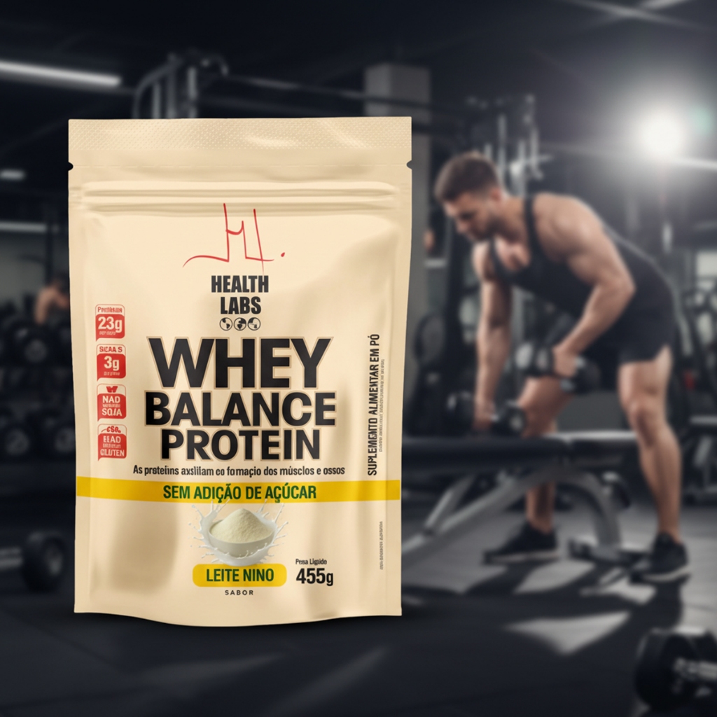 Whey Protein 455g Leite Ninho 23g Proteína Sem Açúcar Shake Cremoso Alta Solubilidade Com BCAA