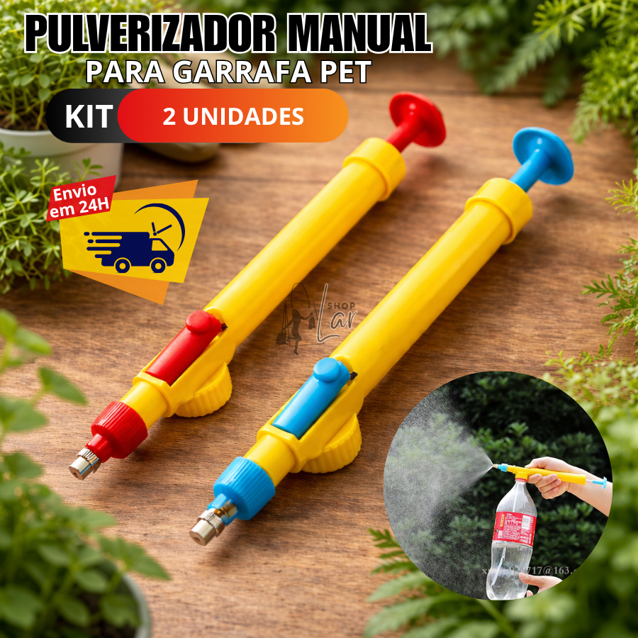 Pulverizador Para Garrafa Pet Manual Borrifador Jato Jardim Umidificador Portátil