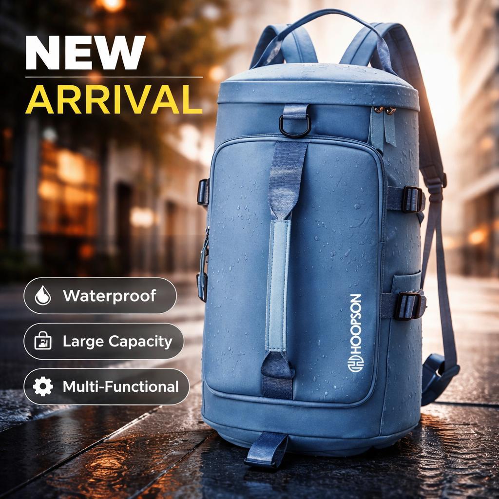 Bolsa Mala de Viagem Premium COR Azul Academia Grande Capacidade Mochila Multifuncional Unissex