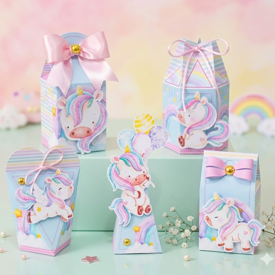 kit festa Personalizada  unicórnio/lembrancinha/festa infantil/caixinhas/aniversário/mimos