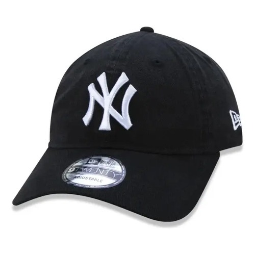 Imagem Boné New Era Sem Estrutura Preto/Branco Liso Unissex – Original