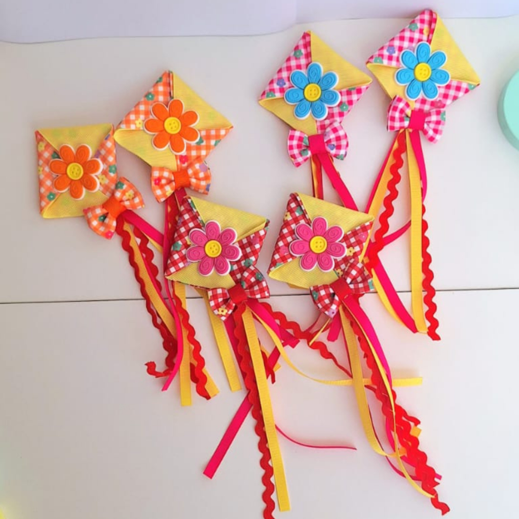 par de laços junino/balão junino/ festa junina