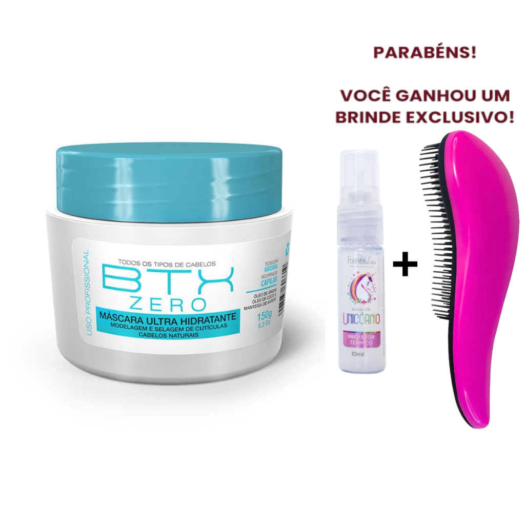 Btx Zero Forever Liss Máscara Ultra Hidratante 150g - Redução Volume | Brilho