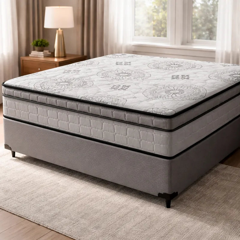 Cama Box com Colchão Espuma D33 Pillow In D'Angelis Ortosleep Casal 138cm