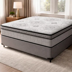 Cama Box com Colchão Espuma D33 Pillow In D'Angelis Ortosleep Casal 138cm