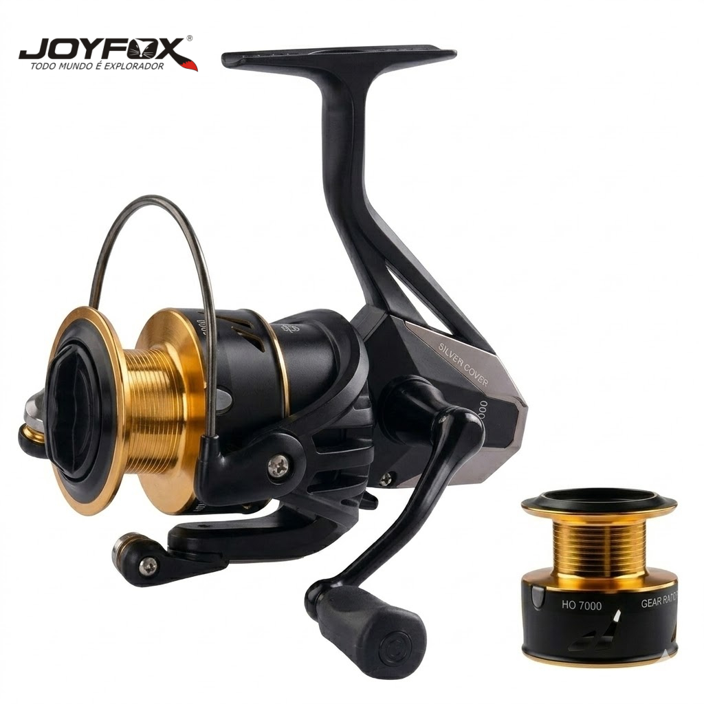 Joyfox Carretel Molinete Lb7000 12 Rolamentos Molinete Pesca 5.2:1 10kg