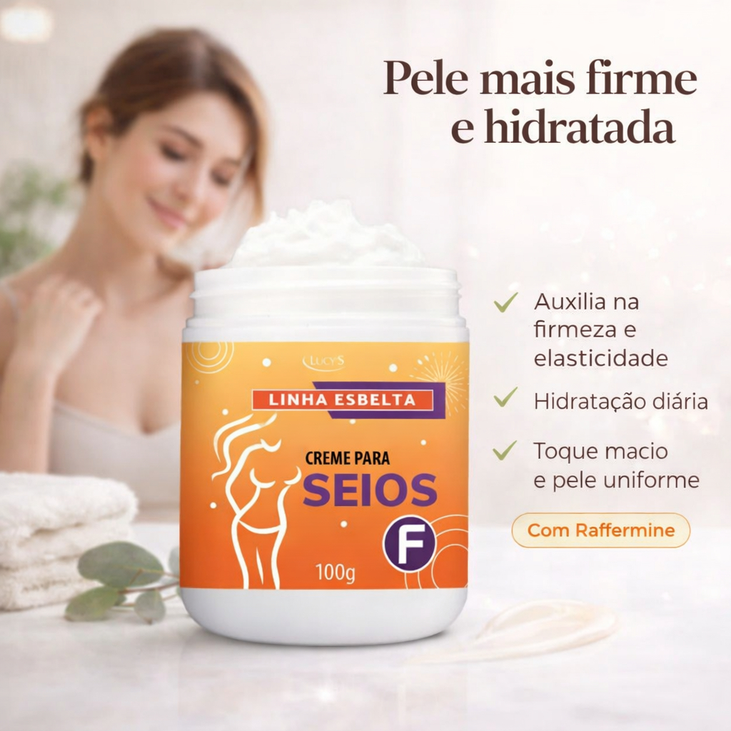 Seios Firmes Tonificados Creme Seios F Auxilia na Firmeza dos Seios Lucy's - 100g