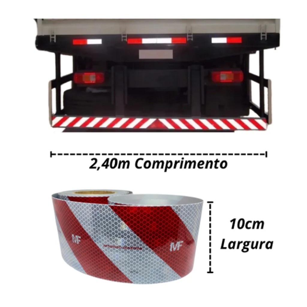 FAIXA DE PARA-CHOQUE PARA CAMINHÃO, CARRETAS, CARRETINHAS, CAÇAMBA E ÓNIBUS