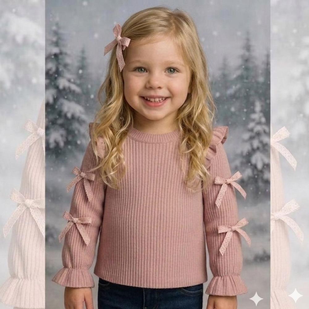 Blusas infantil  menina manga longa manga comprida inverno roupa infantil menina