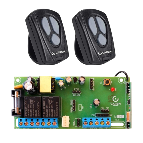 Placa Central Universal para Motores de Portão Garen Ppa Acton Rcg Universal Seg + Controles Tx New
