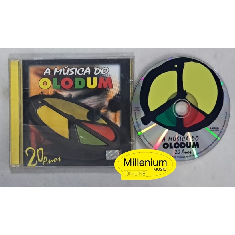 CD Olodum  A Música Do Olodum  20 Anos 1999 Original Gravadora Colecionador Ótimo Estado