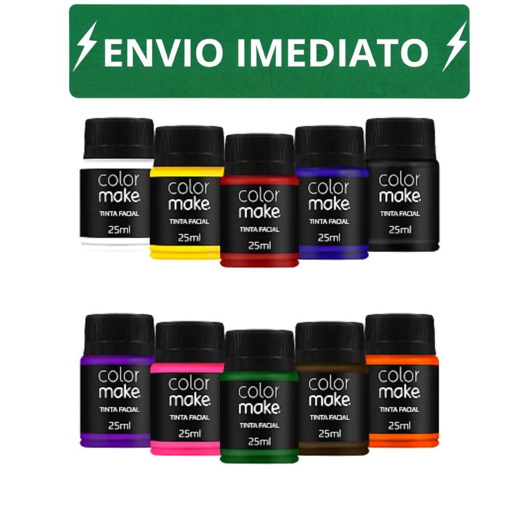 Tinta Facial 35ml Colormake (Todas as Cores) - Maquiagem Artística