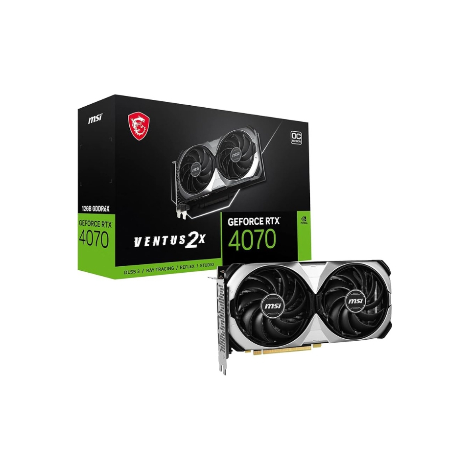 VGA PCI-e GeForce RTX4070Ti SUPER MSI Ventus 2X OC 16GB DDR6X 256 bits [912-V513-865] (HDMI/3xDP)