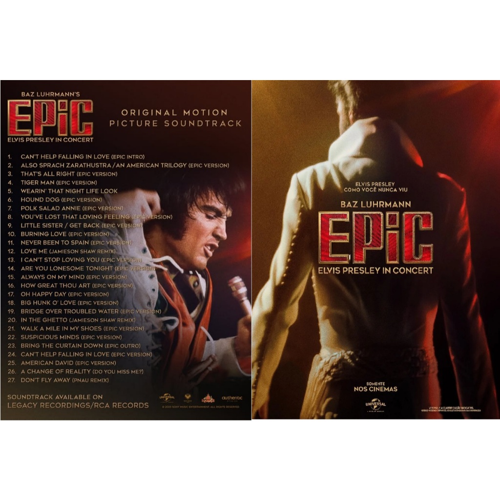 EPIC: Elvis Presley in Concert (2025) HD Legendado em Português DVD