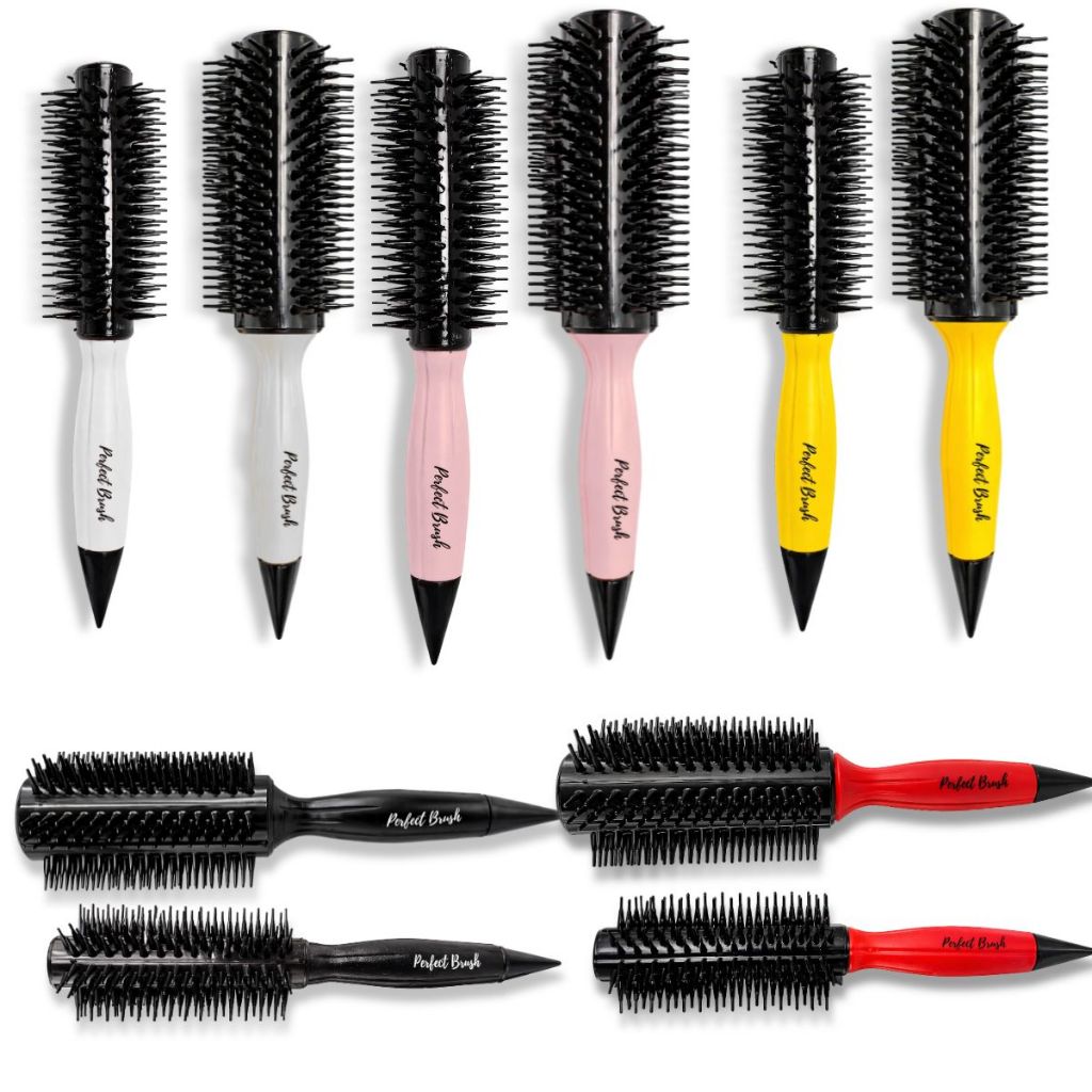 Kit 02 Escovas Perfect Brush Beauty Flash Resistente ao Calor Auxilia Secador Profissional Cabelo