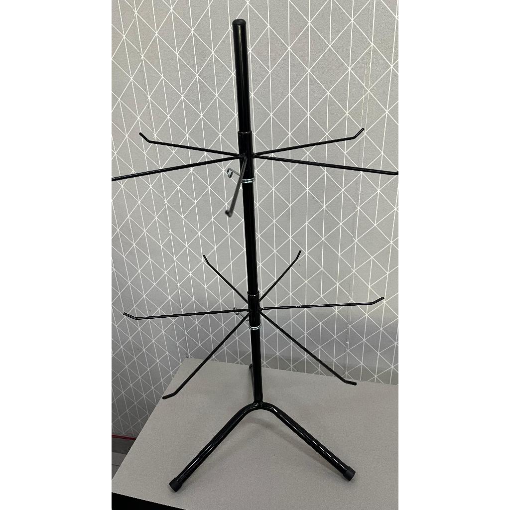 Meieiro de Balcão Com 2 Gancheiras Expositor Display Giratório