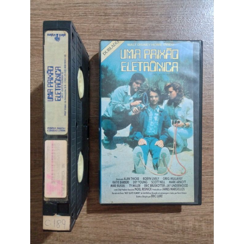 Fita VHS Uma Paixão Eletrônica Dublado 1989 Walt Disney