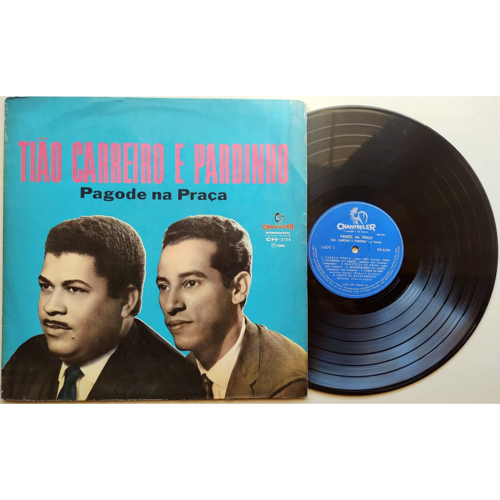 Disco de Vinil Lp Tião Carreiro e Pardinho Pagode na Praça 1966 Léo Canhoto Carreirinho Sertanejo Raiz Música Sertaneja