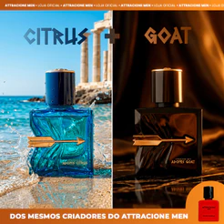 Perfume Attracione Men Kit Adonis Citrus e Adonis Goat - LANÇAMENTO