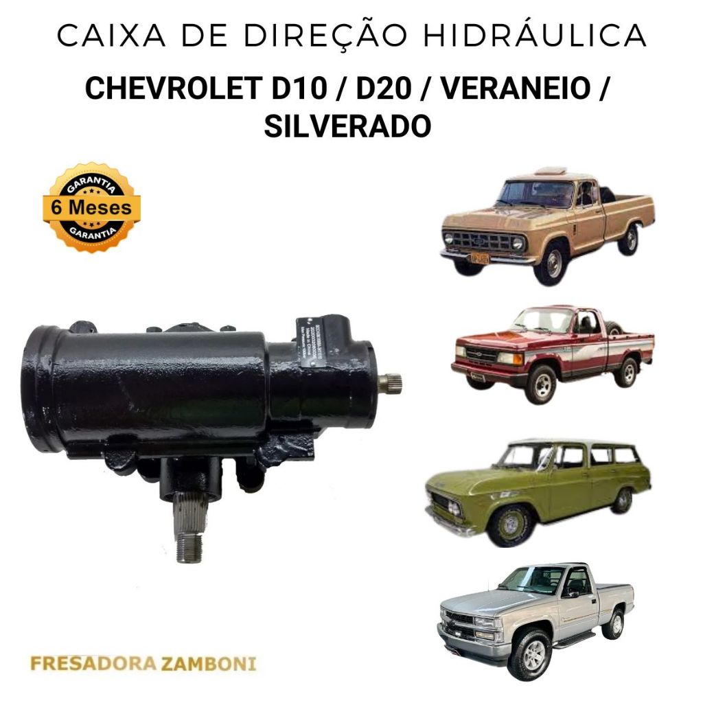 Caixa / Setor de Direção Hidráulica D10 / D20/ Veraneio / Silverado - NOVO