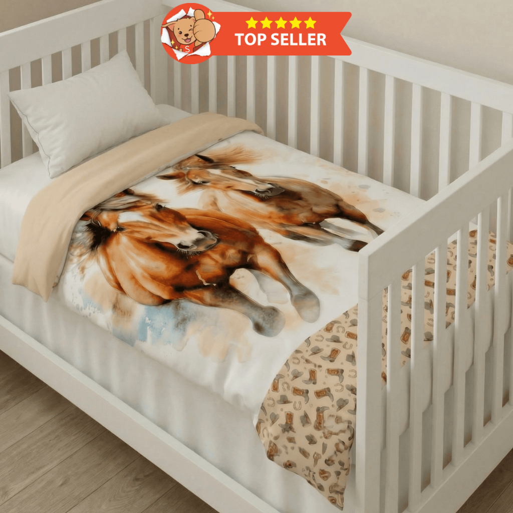 Edredom de Berço Bebê 400 Fios Dupla Face Premium Limitado Grosso Fofinho Quentinho Conforto Seguro