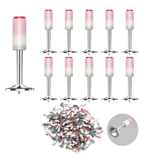 Kit Pinos Para Pistola de Fixação Finca Pino Arruela 27mm Cônica com duas opções 40 ou 20 unidades