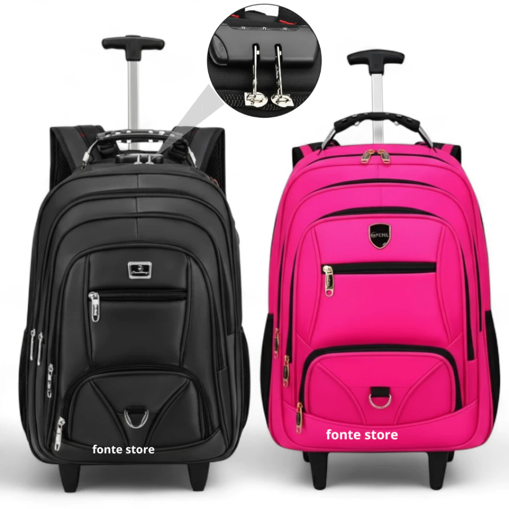 Mochilas De Rodinhas impermeavel Trabalho Facultade Viagem Reforçada Grande