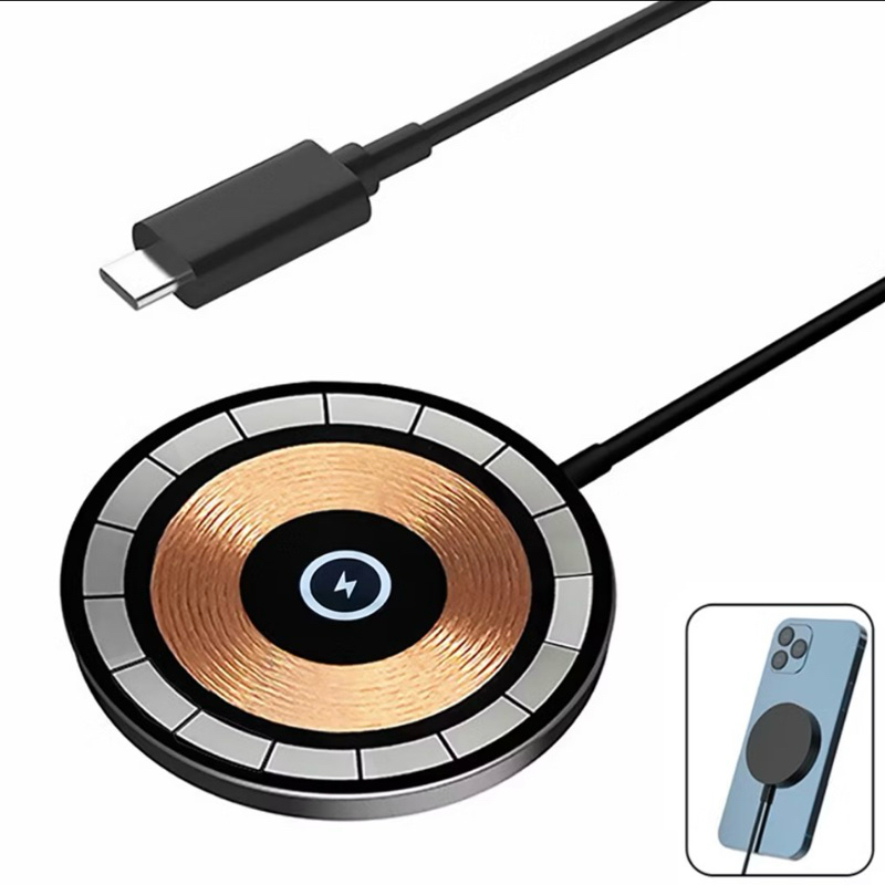 Carregador Magnético Por Indução Turbo Carga Rápida Usb-c Eletro-Altomex