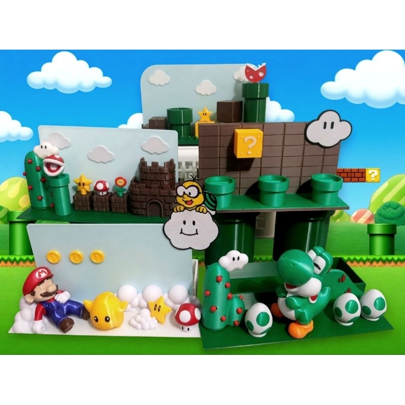 Suporte para Dock Nintendo Switch 1, OLED e 2– Edição Cenário do Mario World e Galaxy