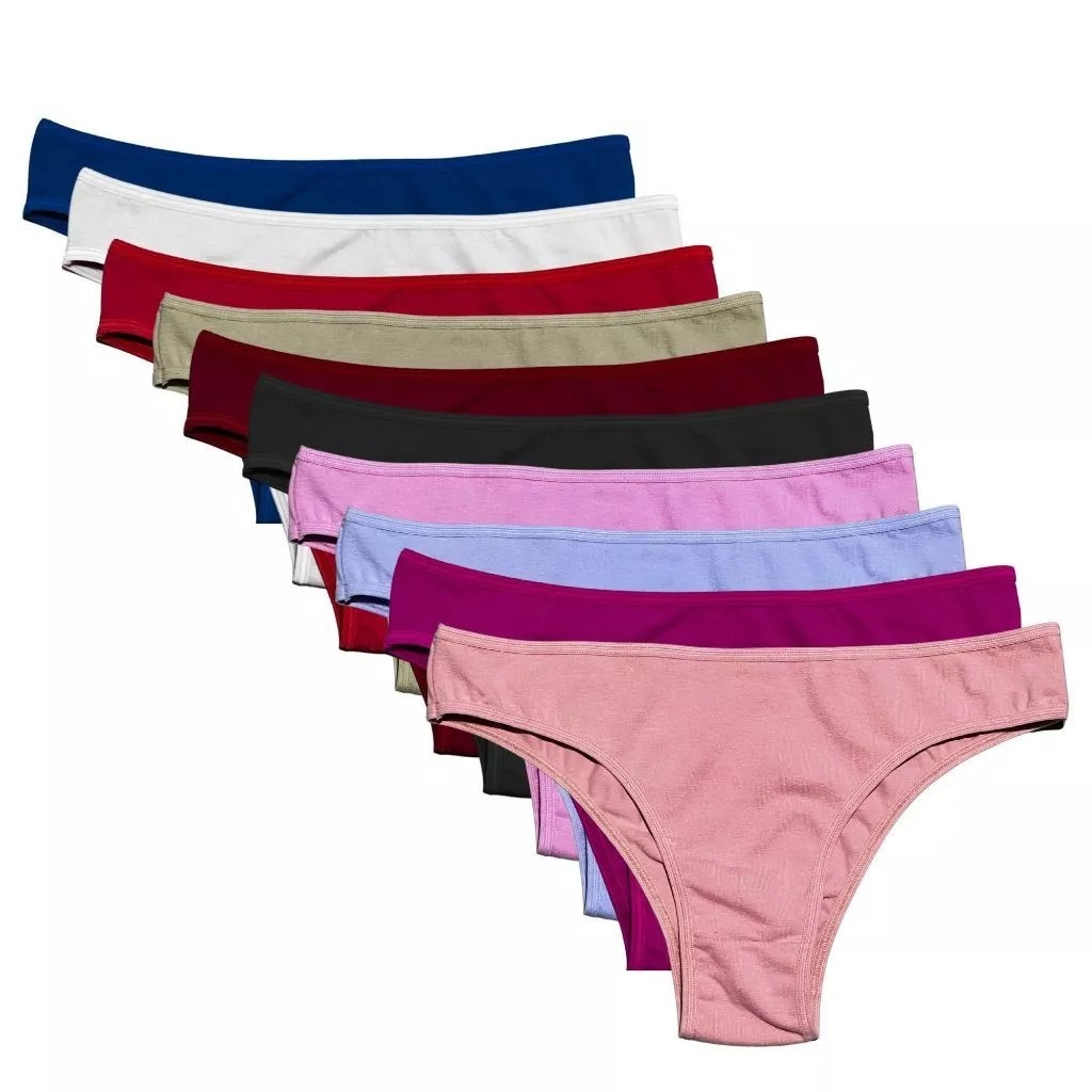 kit 10 Calcinha Calcinhas Conforto Tanga Moda Íntima Feminino