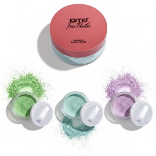 Pó translúcido VERDE fine-Pó Solto Powder Soft Focus Eye Powder Banana Powder e Rose Powder Pele de Seda-po facial Rosa